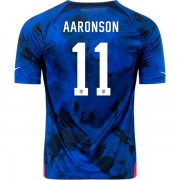 Camisetas De Futbol Baratas USA Copa Mundial 2022 Brenden Aaronson 11 Segunda Equipación..